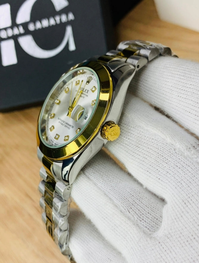Rolex Luxury Golden & Silver watch